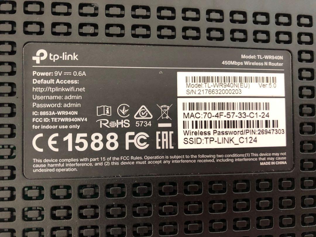 TP-LINK Router WR 940N, 電腦＆科技, 電腦周邊及配件, Wifi及上網相關產品 - Carousell