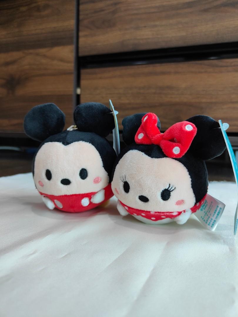 Tsum Tsum Mickey Minnie Couple Keychain Plush