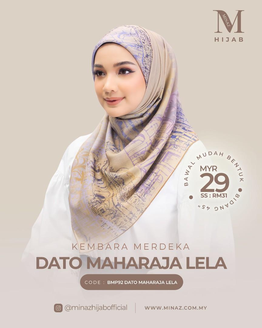 TUDUNG MINAZ EDISI KEMBARA MERDEKA, Women's Fashion, Muslimah Fashion