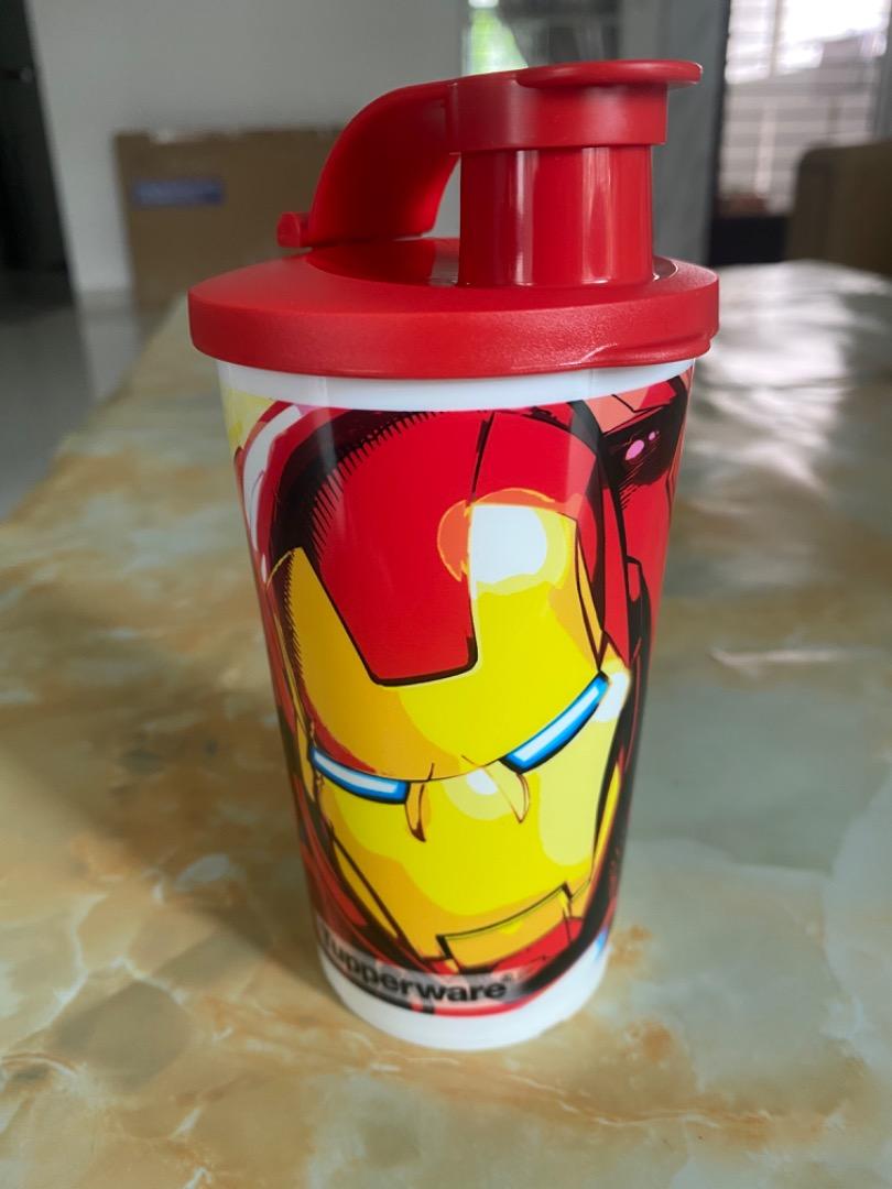 Tupperware iron man kids tumbler, Furniture & Home Living, Kitchenware