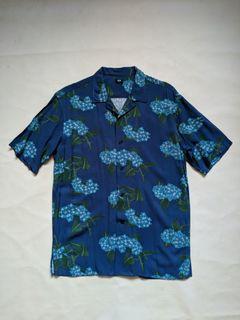 Uniqlo Ito Jakuchu Open Collar Shirt (Kemeja Uniqlo)