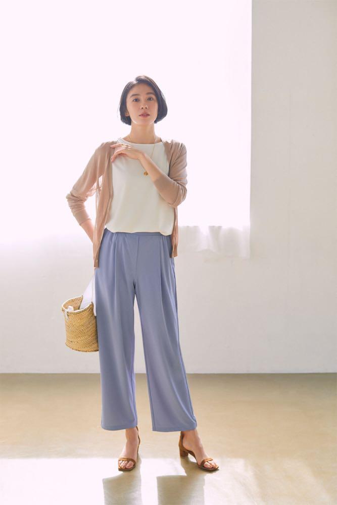 crepe jersey wide pants uniqlo
