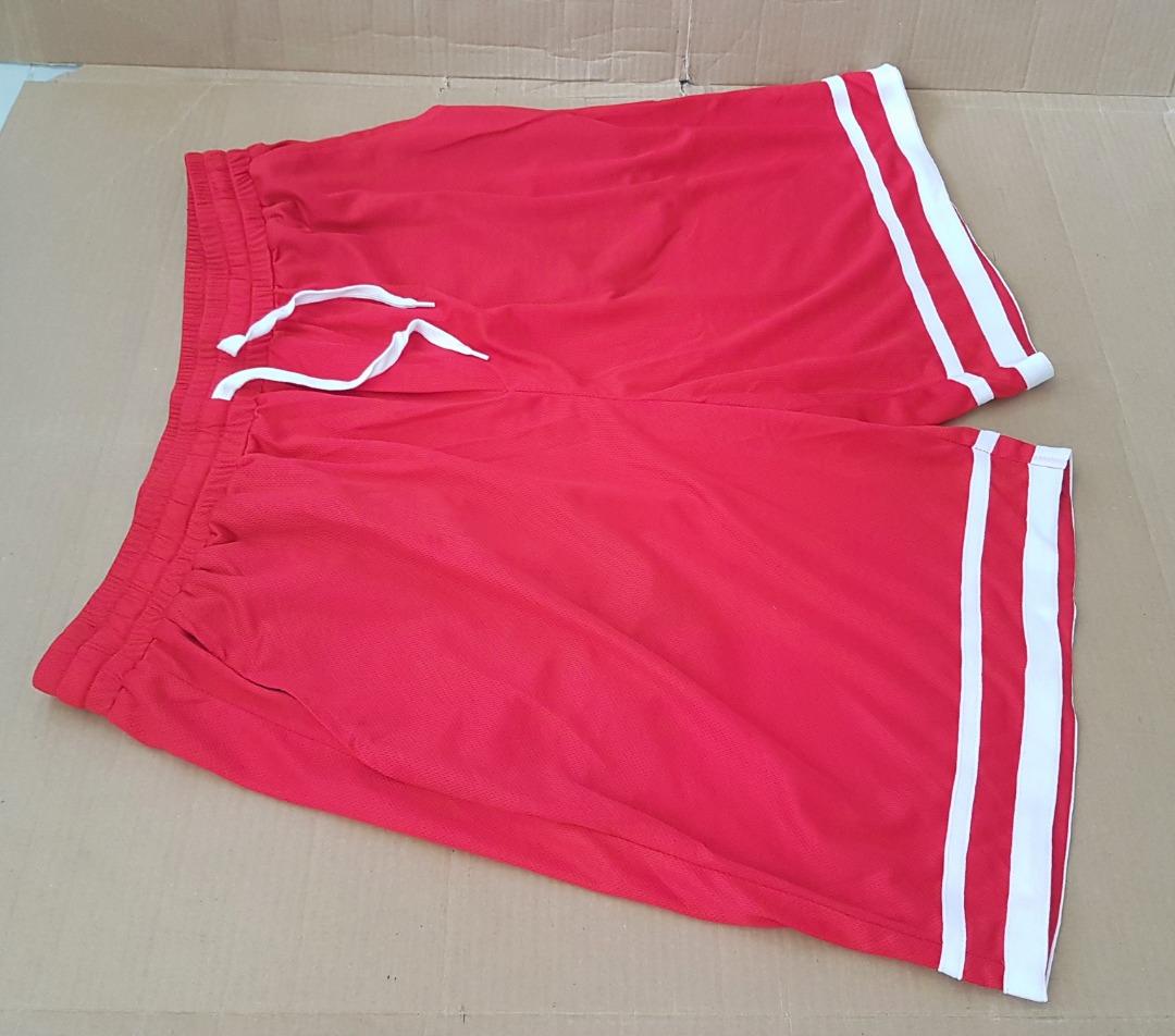 Red designer shorts discount