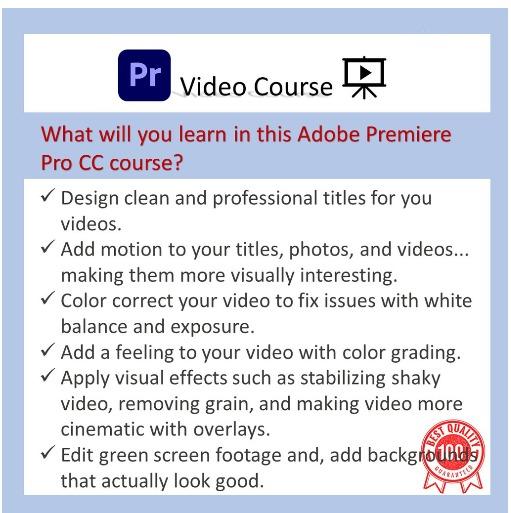 [Video Course] Adobe Premiere Pro CC - Beginner To Advanced Training ...