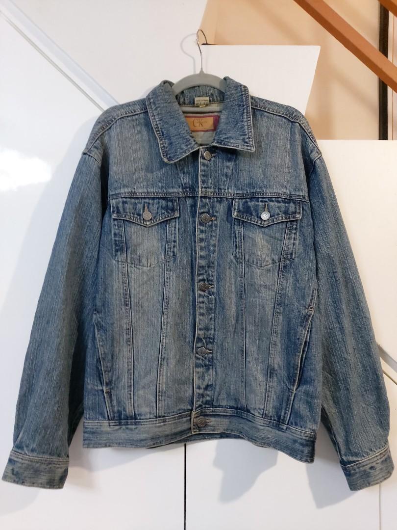 Vintage calvin klein denim jacket outlet