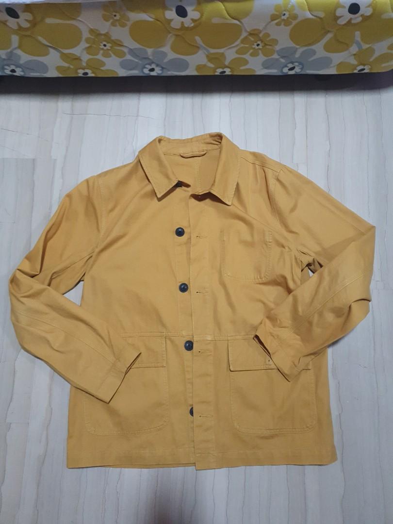 Vintage Mustard Yellow Worker Jacket, Men's Fashion, Coats, Jackets and Outerwear on Carousell