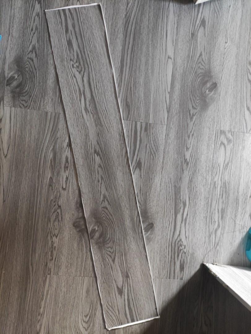 Vinyl Tiles grey, Furniture & Home Living, Home Decor, Carpets, Mats