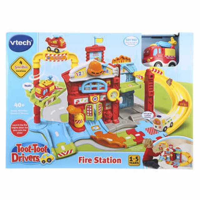 Vtech Fire station 玩具車 偉易達 互動學習車系列 消防指揮中心, 兒童＆孕婦用品, 嬰兒玩具 Carousell