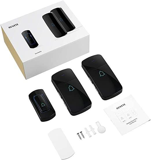 "Wireless Doorbell Kit, NOVETE Door Bell Operating at Over 1300 Feet