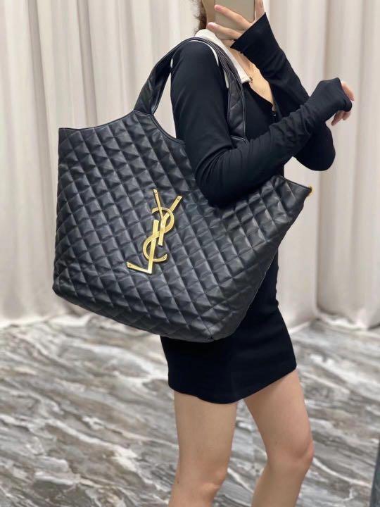 YSL THE ICARE MAXI SHOPPING BAG (Beige), Luxury, Bags & Wallets on Carousell