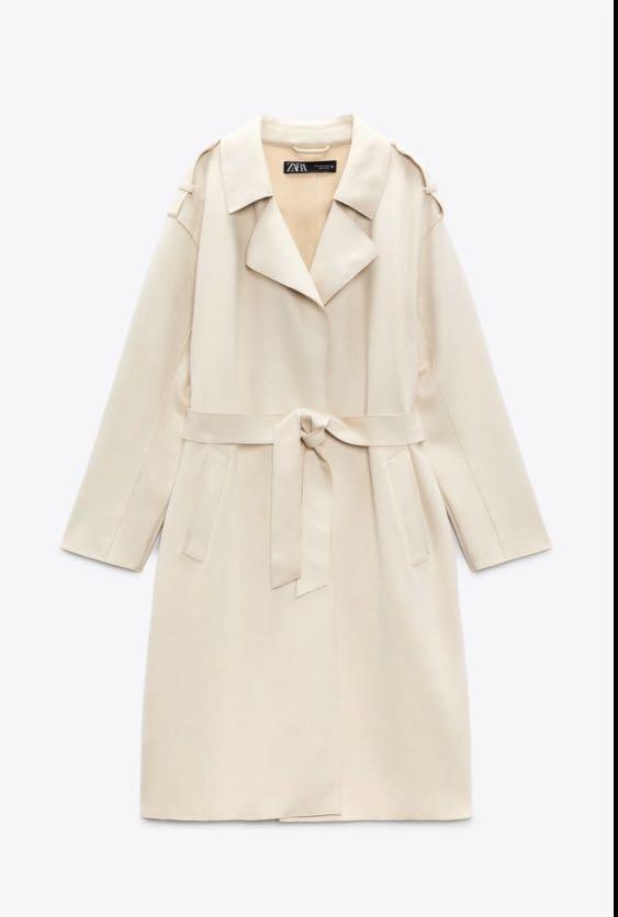 Zara faux suede trench best sale