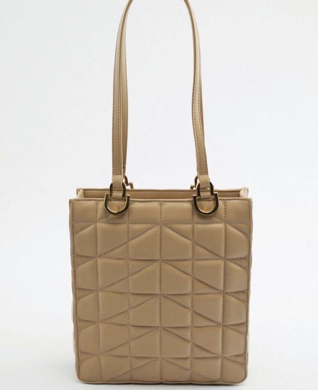 Zara quilted shopper bag Women s Fashion Bags Wallets