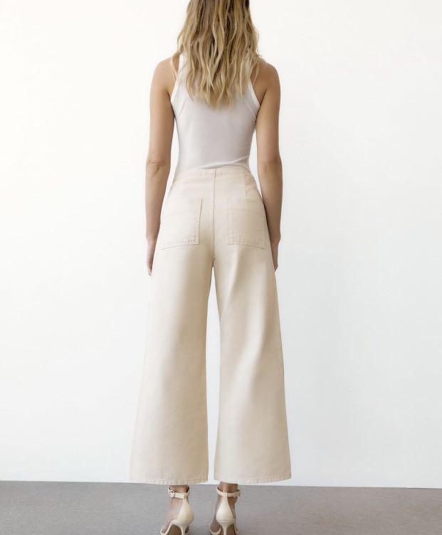 OOTD - Zara Gingham Crop Top & Wide Leg Jeans — Mybeautyfavs