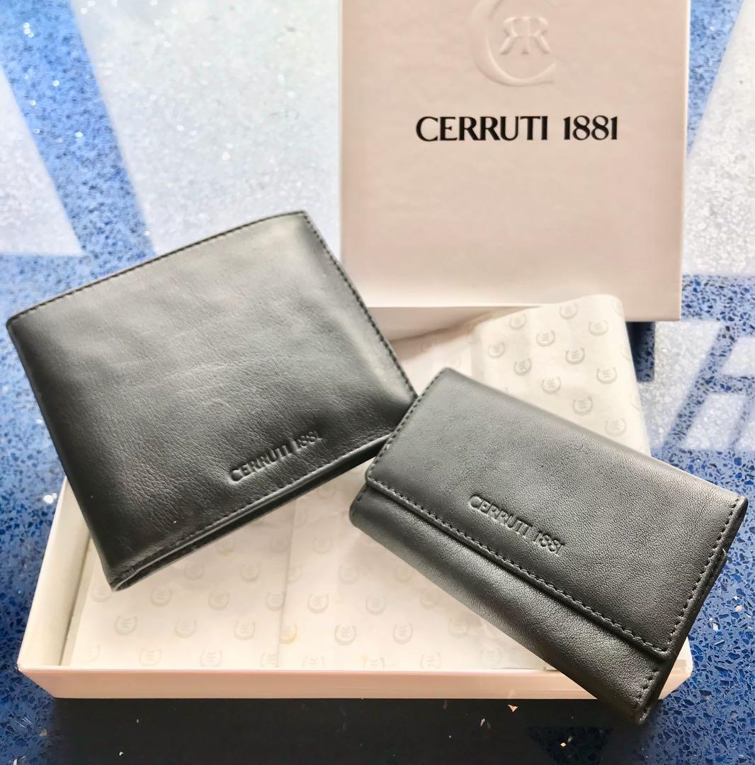 100% New。意大利Cerruti 1881。全新。男裝銀包鎖匙包套裝。, 名牌