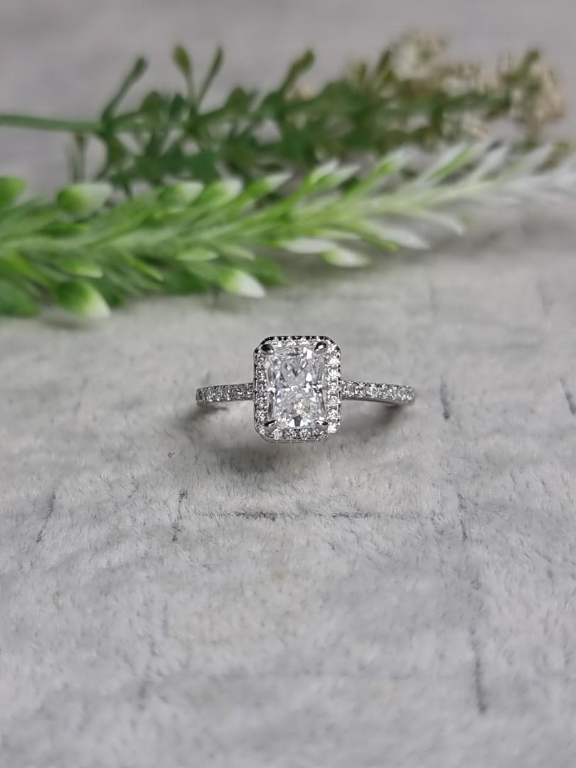 Crushed ice diamond ring cheap
