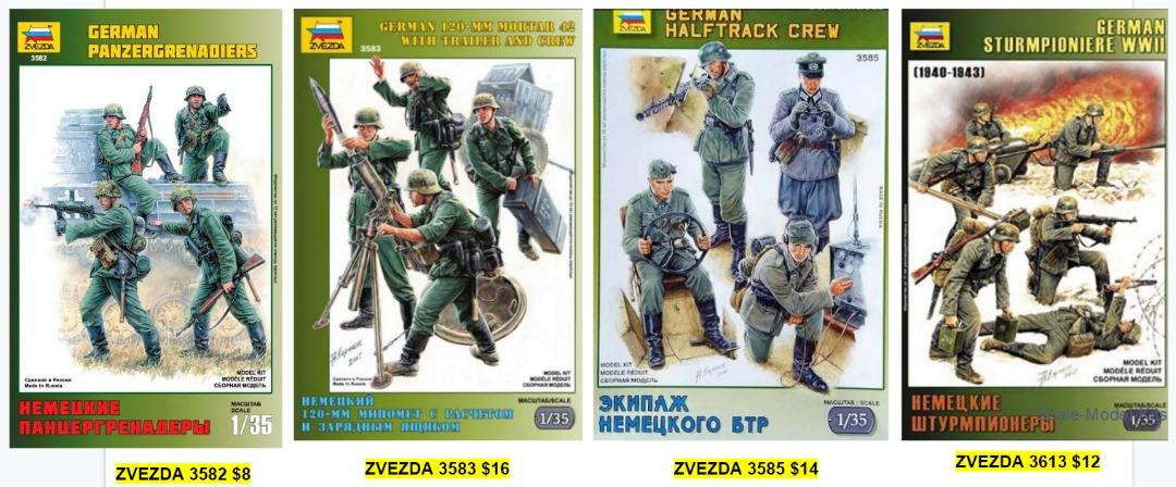 1/35 WW2 models Collection of Zvezda German and Soviet, Hobbies & Toys ...