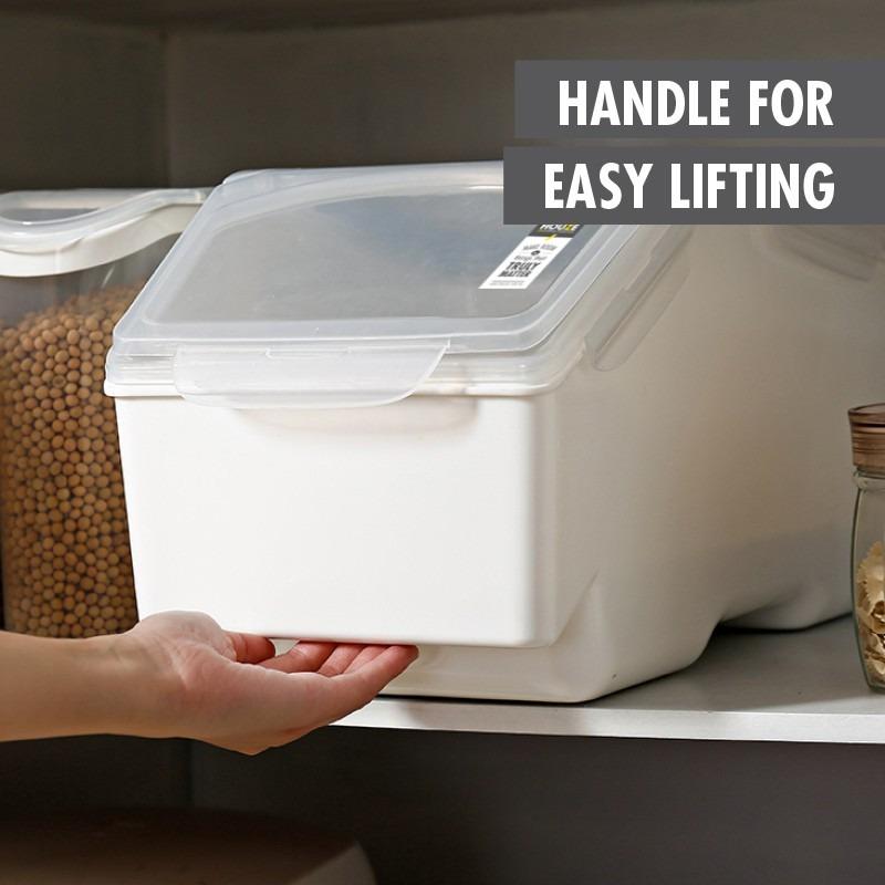 13kg Air Tight Rice Container (Dim: 20x40x24cm), Furniture & Home ...