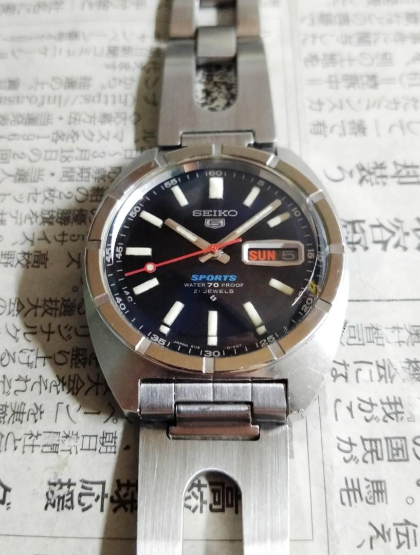 1968 Seiko 5 JDM Proof Dial 70M Sports 精工五号70米体育款 6119-8140 (Original JDM  Bracelet), Luxury, Watches on Carousell
