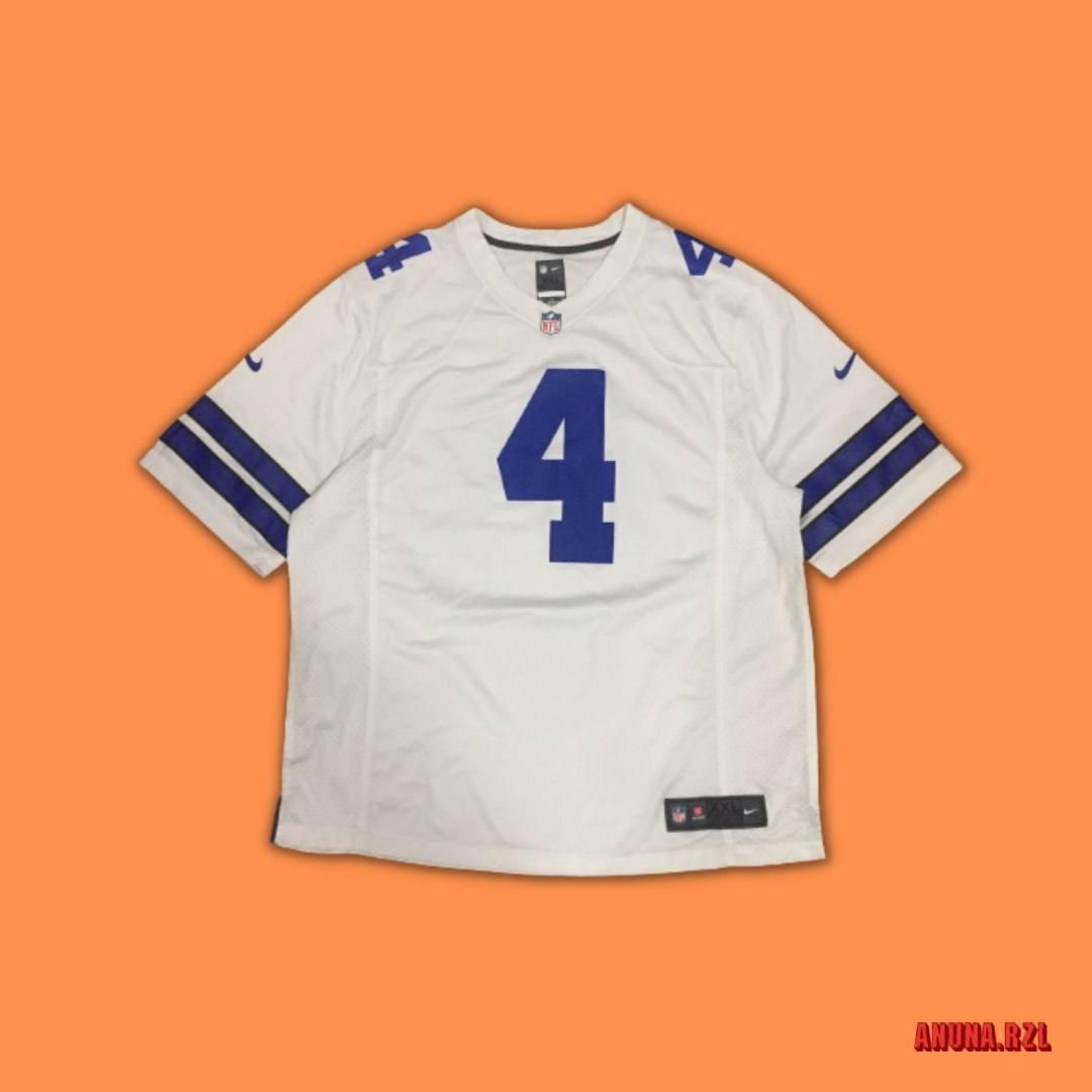 2016 DAK PRESCOTT ROOKIE YEAR DALLAS COWBOYS HOME GAME JERSEY