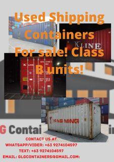 20ft 40ft 40HC used Container van for sale! Lowest Price!