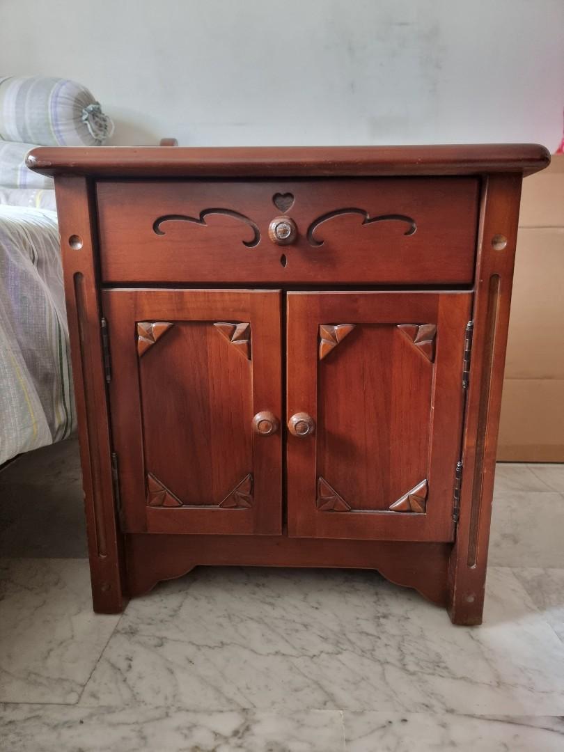 2x side tables. Solid wood., Furniture & Home Living, Furniture, Tables