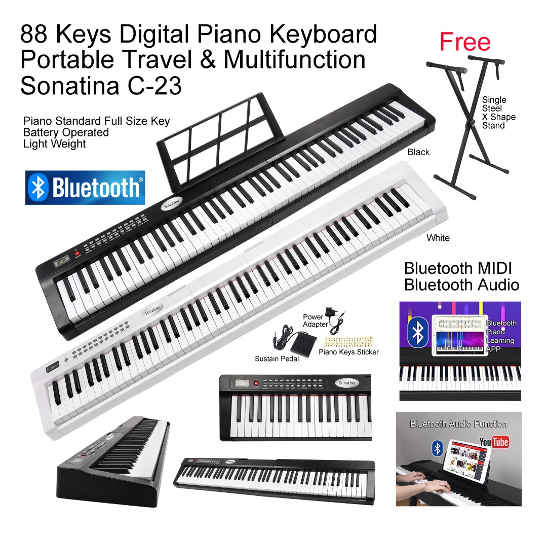 Standard piano 2024 keyboard size