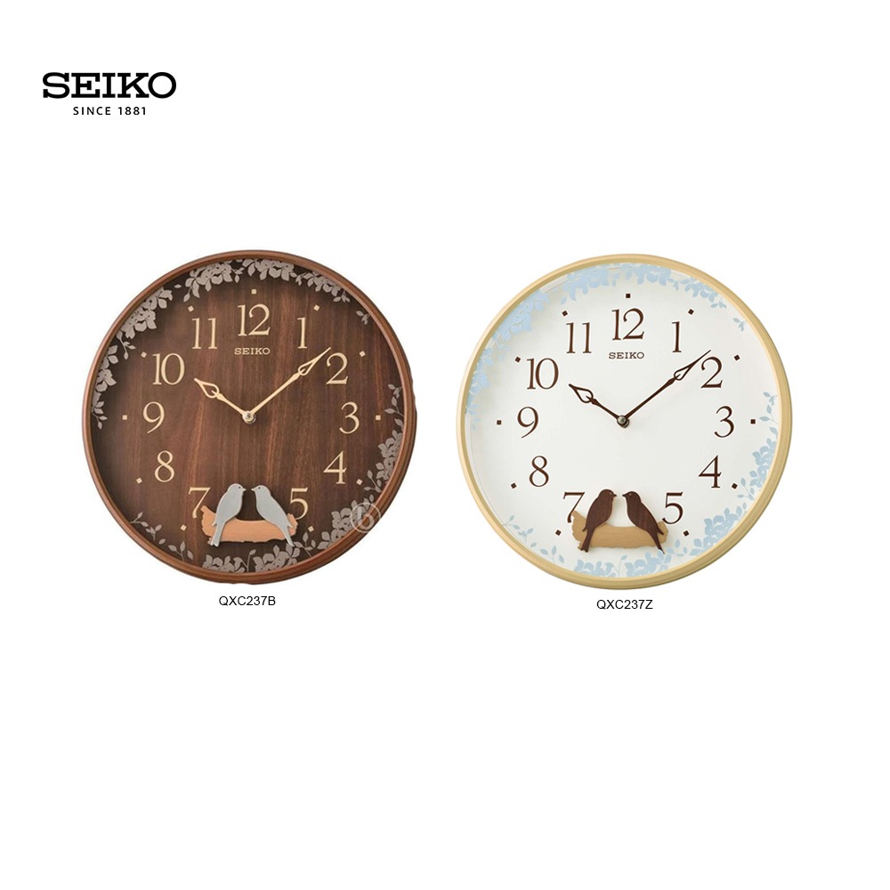 佐敦門市 現貨 100 全新 精工 Seiko Wall Clock QXC237B QXC237Z QXC237 擺棰 搖擺小鳥