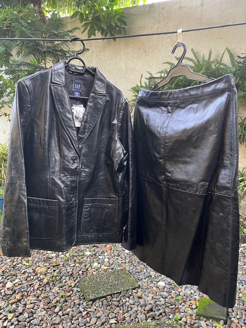 gap ladies leather jacket