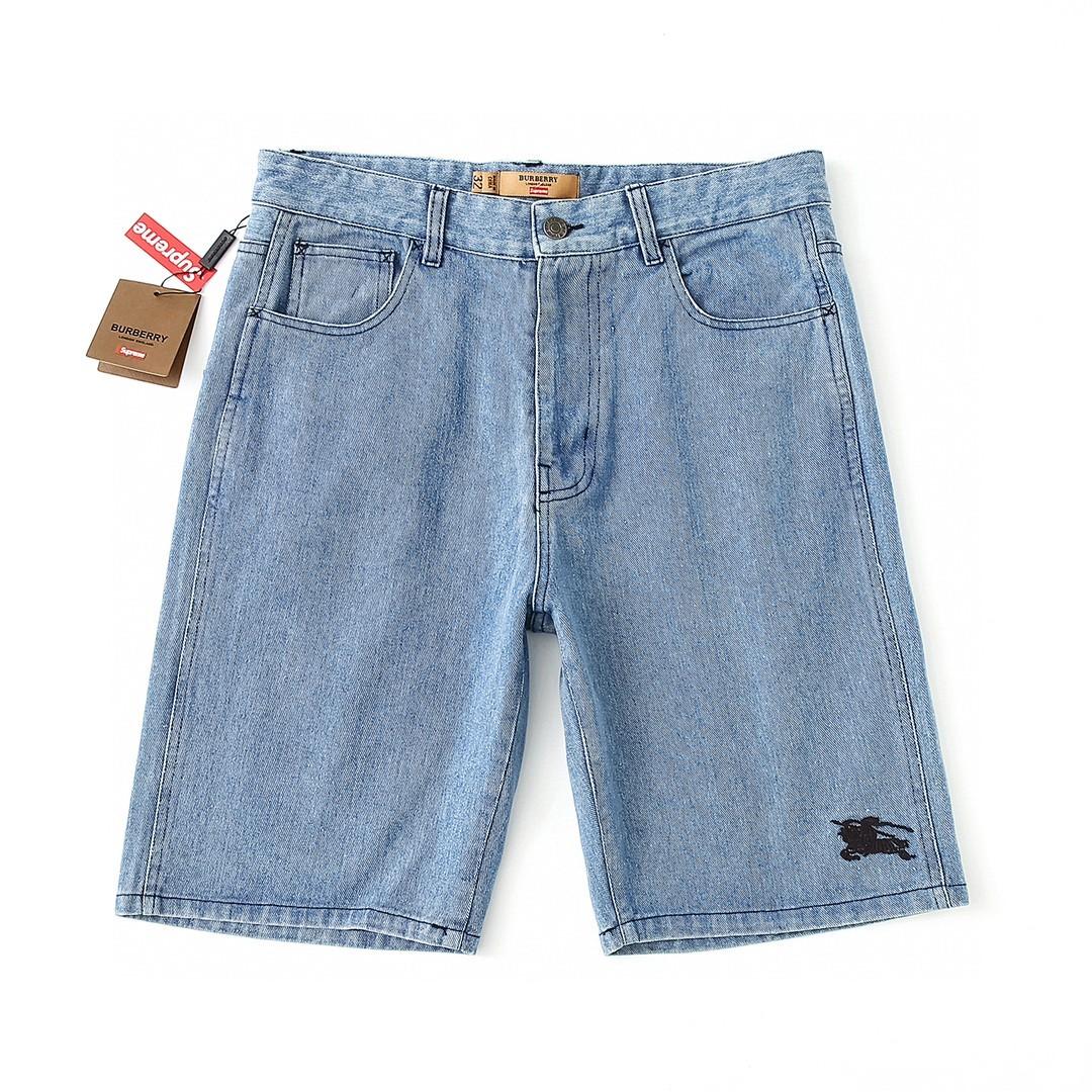 🆕 Supreme Burberry Denim Short BBR 牛仔size S-XL （30 32 34 36