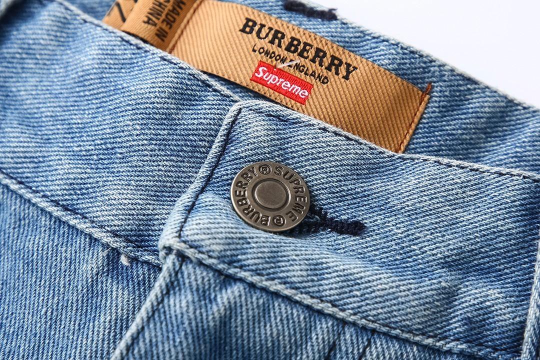 🆕 Supreme Burberry Denim Short BBR 牛仔size S-XL （30 32 34 36