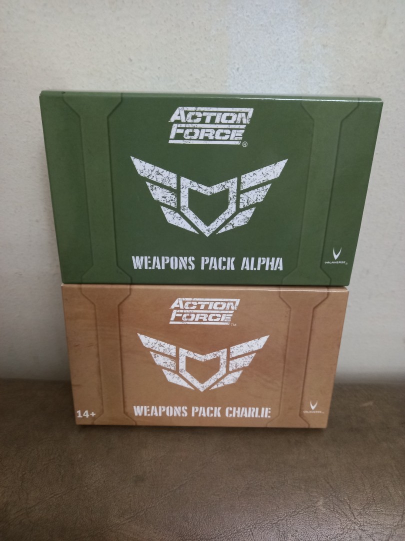 Valaverse Action Force Weapons Gear Pack Alpha and Charlie accessory