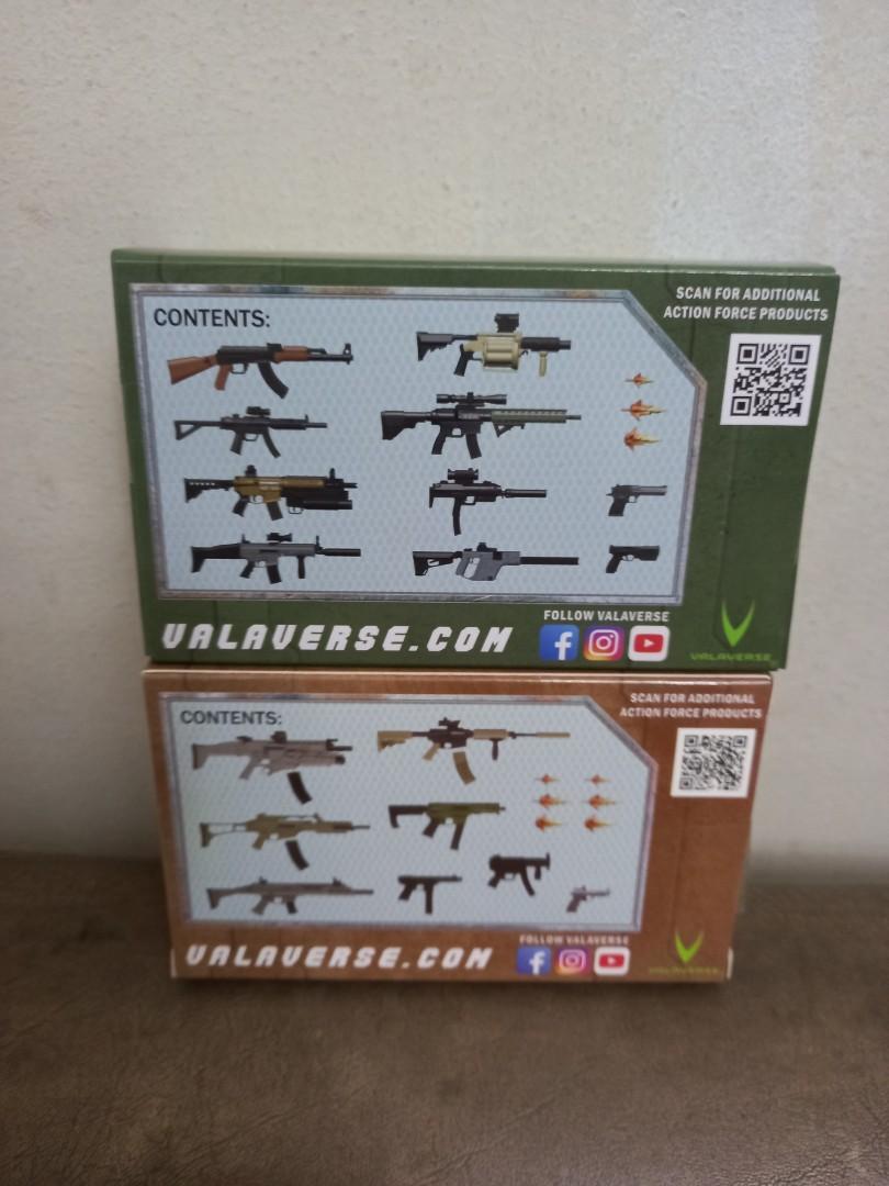 Valaverse Action Force Weapons Gear Pack Alpha and Charlie accessory