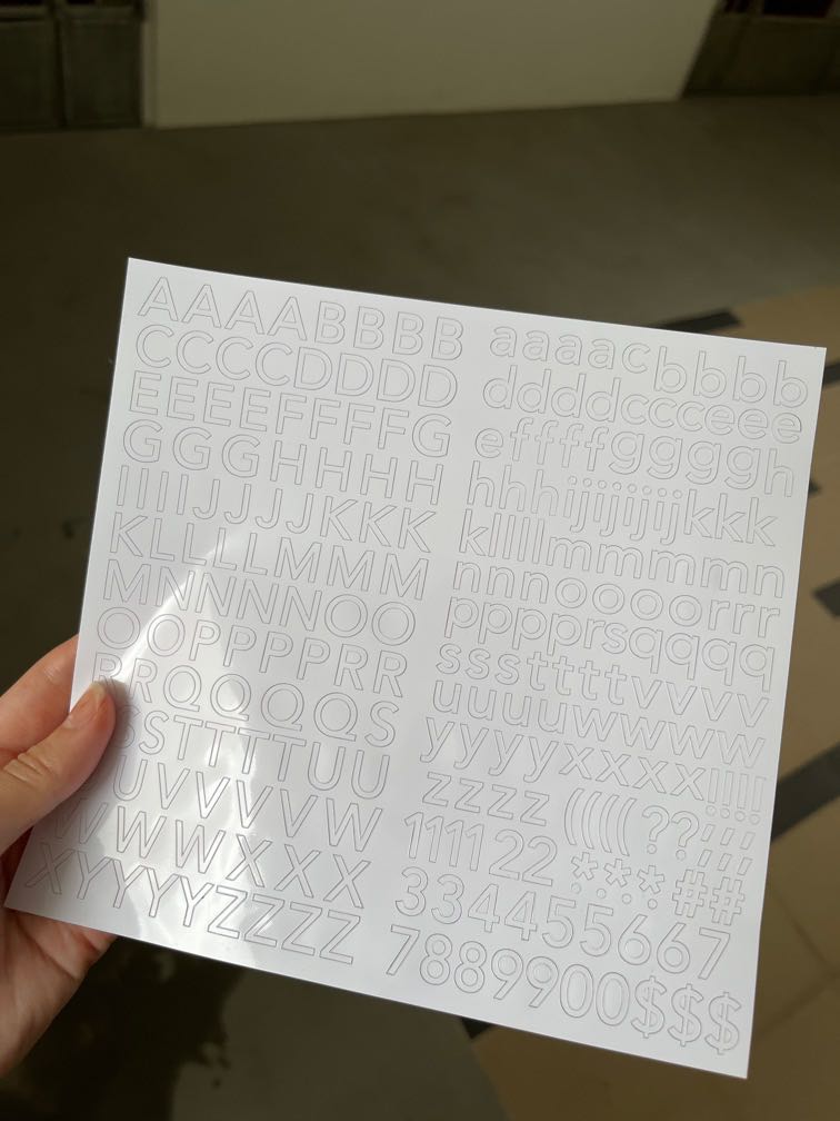 Alphabet Letter sticker sheets, Hobbies & Toys, Stationery & Craft