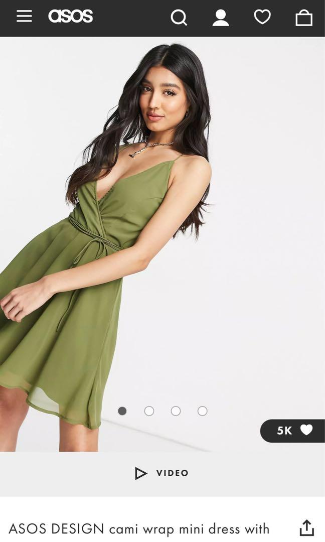 Cami wrap mini dress 2025
