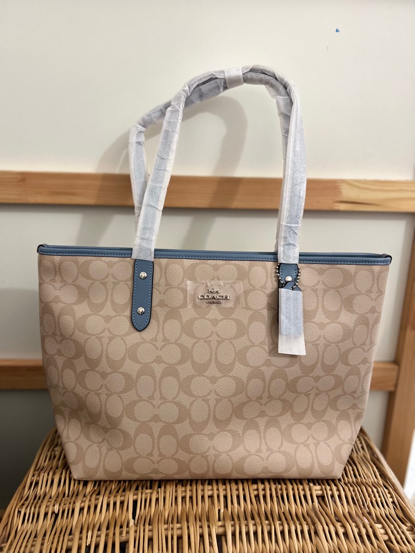 Authentic Coach Signature City Zip Tote Women s Fashion Bags