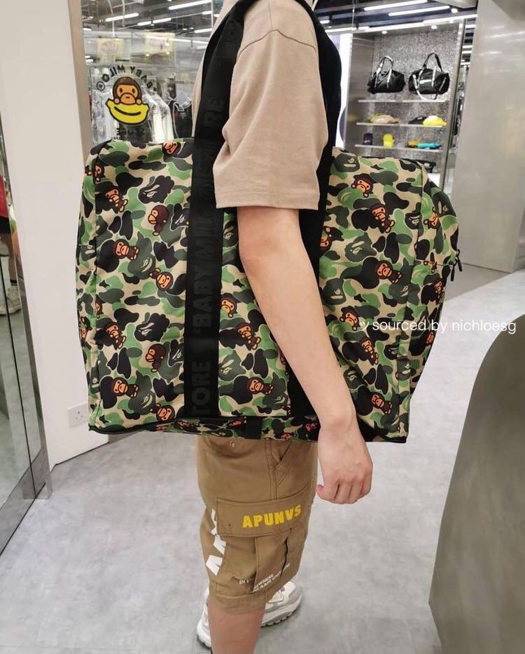 BAPE ABC MILO FOLDABLE 2 IN 1 TRAVEL BAG (BMS), Men's Fashion, Bags