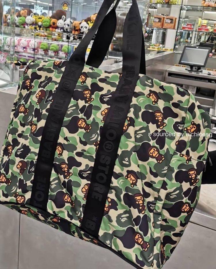 BAPE ABC MILO FOLDABLE 2 IN 1 TRAVEL BAG (BMS), Men's Fashion, Bags