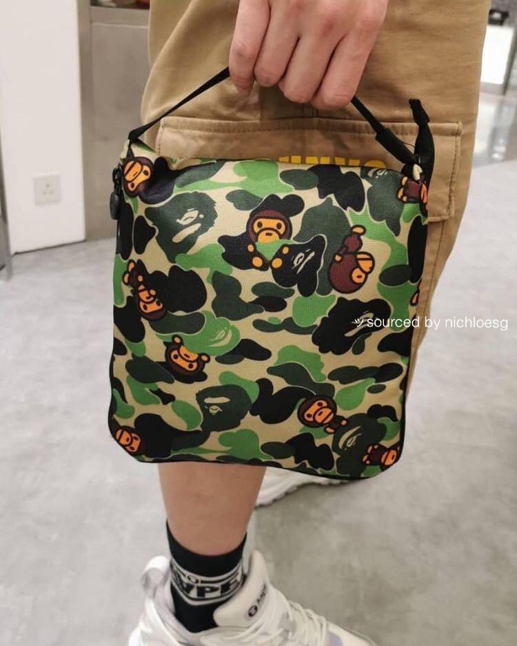 BAPE ABC MILO FOLDABLE 2 IN 1 TRAVEL BAG (BMS), Men's Fashion, Bags