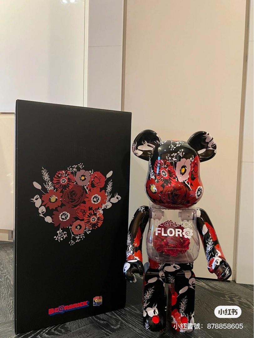 Bearbrick Flor@ flora 永生花玫瑰花mames be@rbrick 1000% 400%, 興趣 