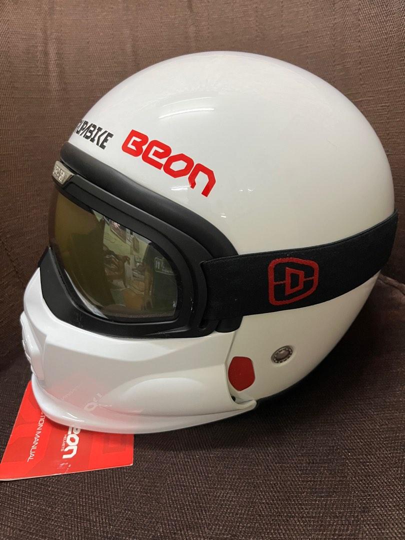 Beon B703 Xtreme Helmet (White), Motorbikes on Carousell