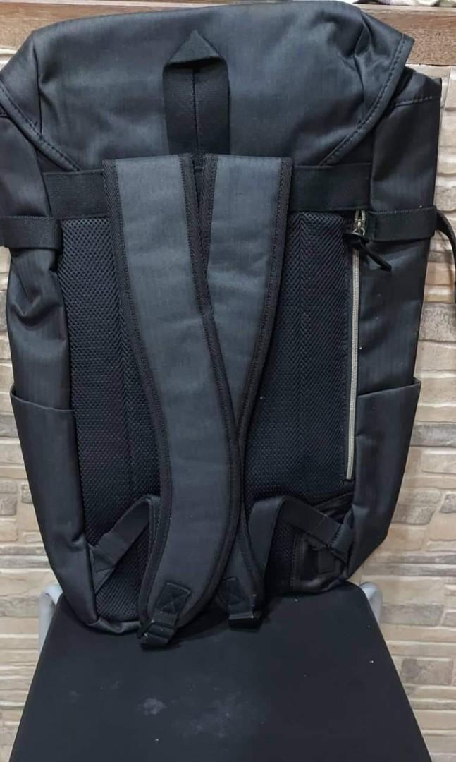 Bianchi backpack black with USB, Luxury, Bags & Wallets on Carousell