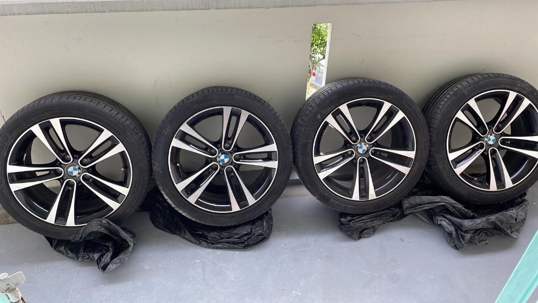 18" rims BMW Original, Car Accessories, Tyres & Rims on Carousell