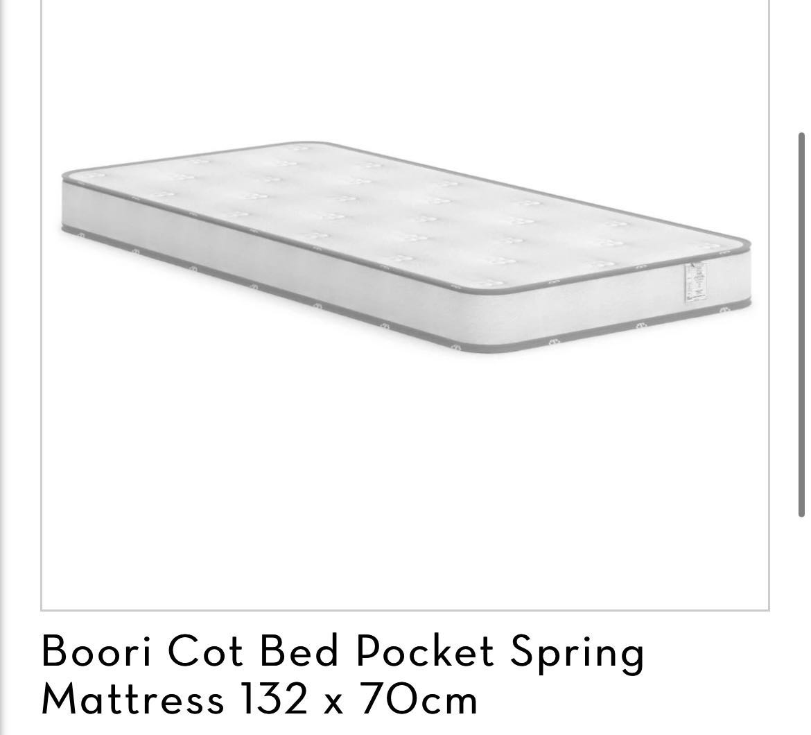 Boori cot bed pocket spring mattress baby mattress for