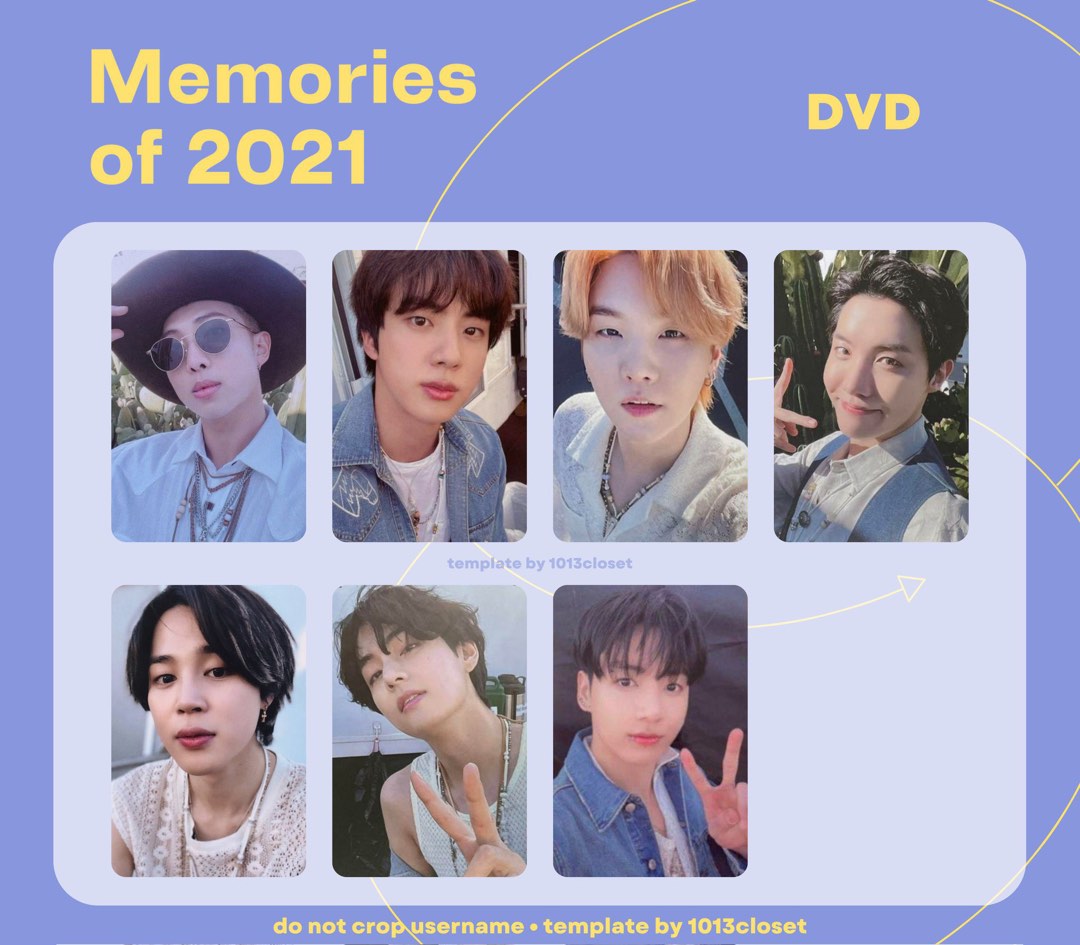 BTS memories 2021 DVD