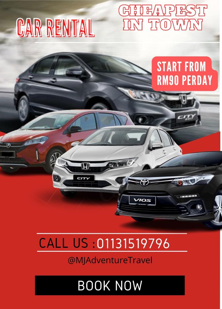 Budget Car Rental weekly/monthly Kereta Sewa, Cars, Vehicle Rentals on