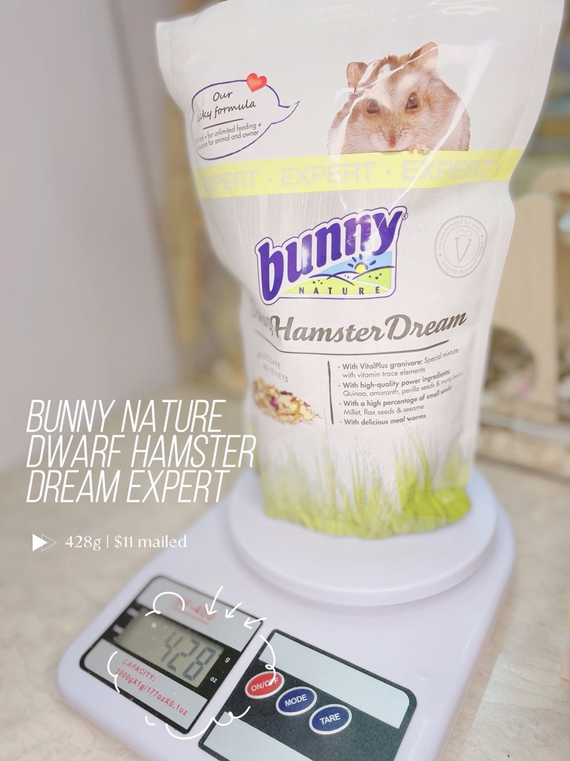 Bunny Nature Dwarf Hamster Dream Expert, Pet Supplies, Pet Food on
