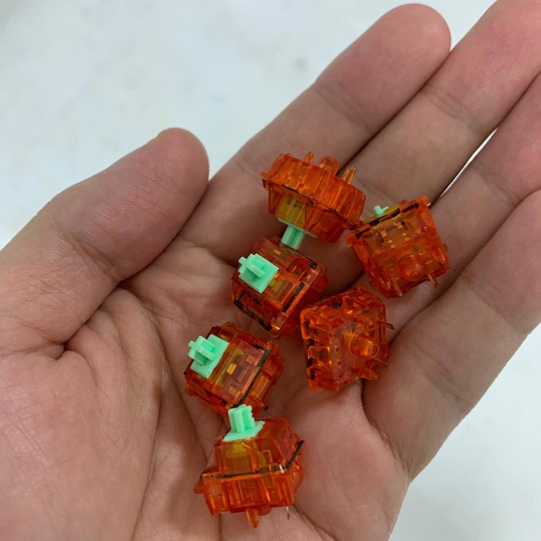 C3 Equalz Tangerine switch 62g mechanical keyboard switch Lubed