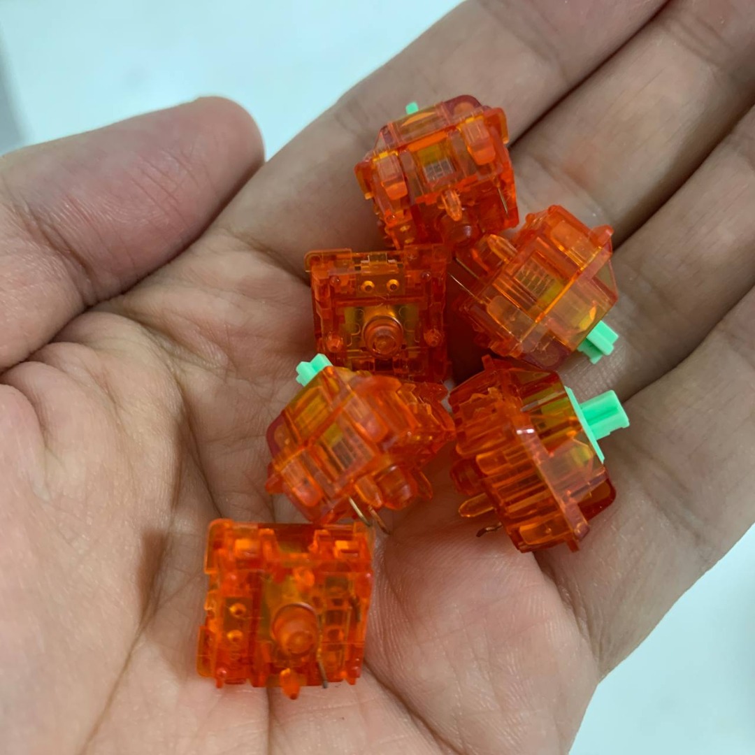 C3 Equalz Tangerine switch 62g mechanical keyboard switch Lubed (L