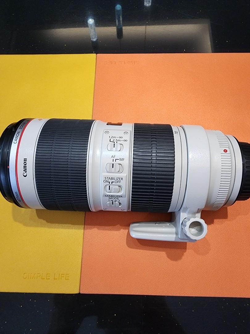 Canon 70200mm F2.8 L MK II comes with filter, Photography, Lens & Kits