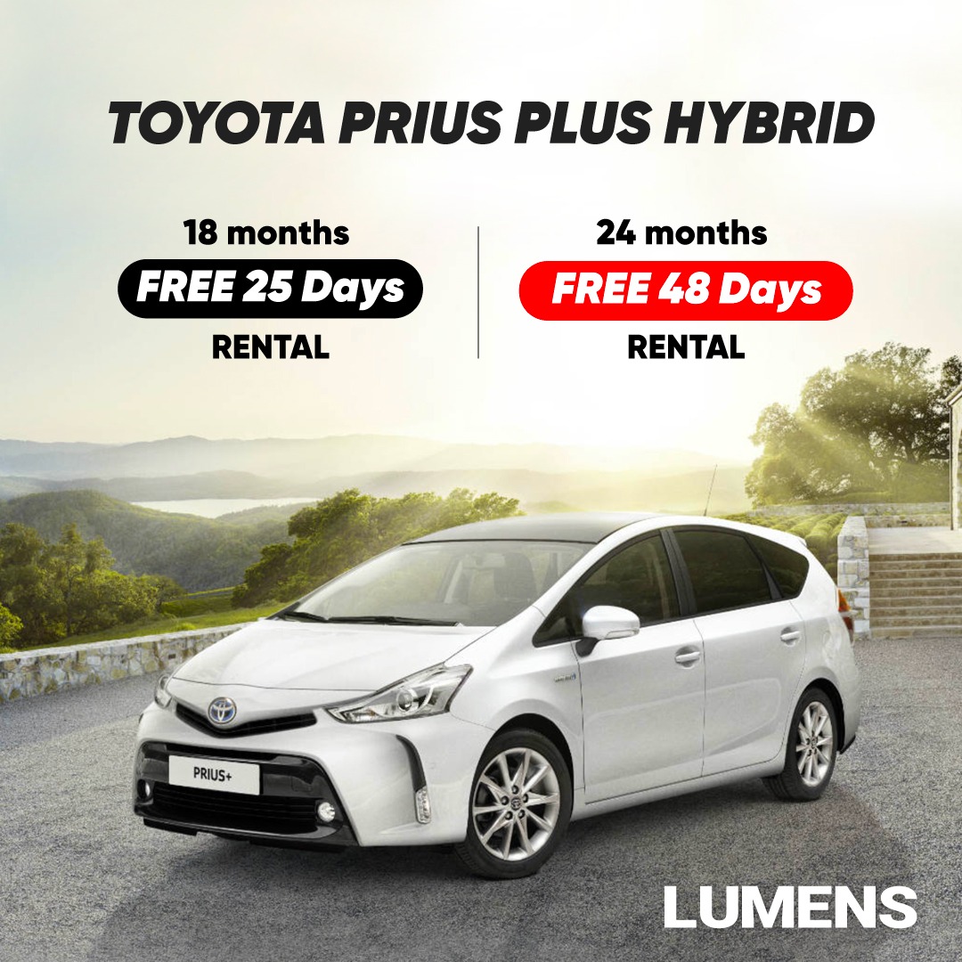 CAR RENTAL TOYOTA PRIUS PLUS HYBRID, Cars, Car Rental on Carousell